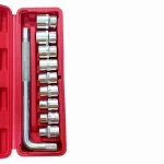 آچار بکس مدل 10pcs درایو 1/2 اینچ مجموعه 10 عددی دسته L دوطرفه - تصویر 4