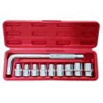 آچار بکس مدل 10pcs درایو 1/2 اینچ مجموعه 10 عددی دسته L دوطرفه - تصویر 3
